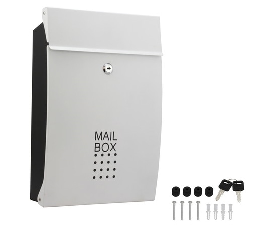 ハイロジック メールボックス ホワイト 60706 1個(ご注文単位1個)【直送品】