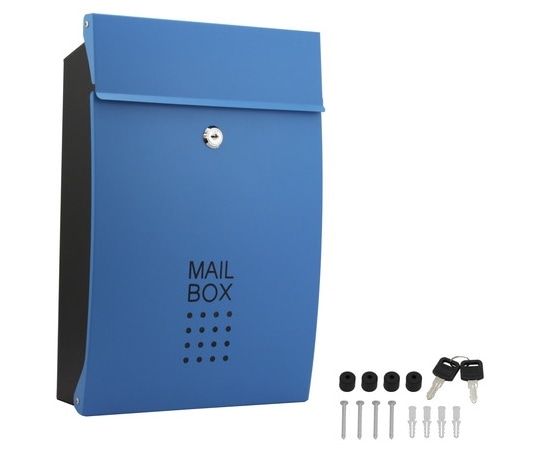 ハイロジック メールボックス ブルー 60709 1個(ご注文単位1個)【直送品】