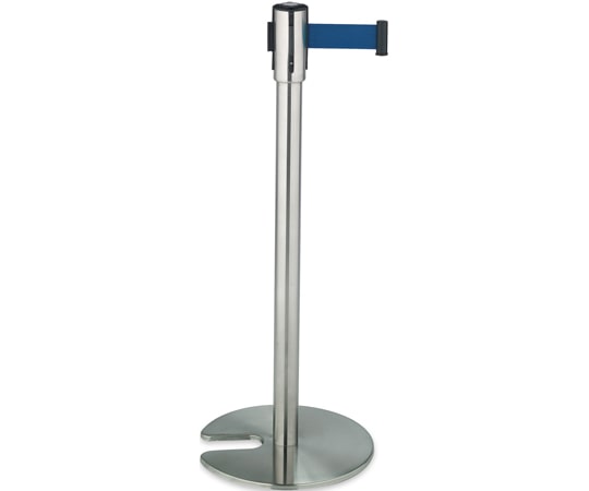 テラモト ベルトパーテーションスタンドDステン ベルト青 SU-660-500-3 1台(ご注文単位1台)【直送品】