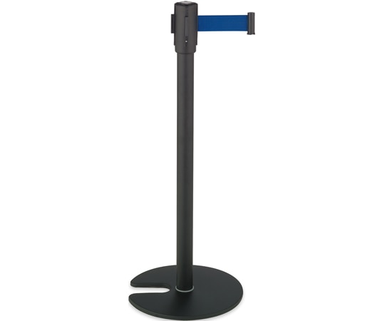 テラモト ベルトパーテーションスタンドDスチール ベルト青 SU-660-510-3 1台(ご注文単位1台)【直送品】