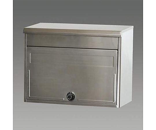 アズワン 420x220x325mm [ダイヤル錠付]ポスト(ステンレス製) EA951FC-12 1個(ご注文単位1個)【直送品】
