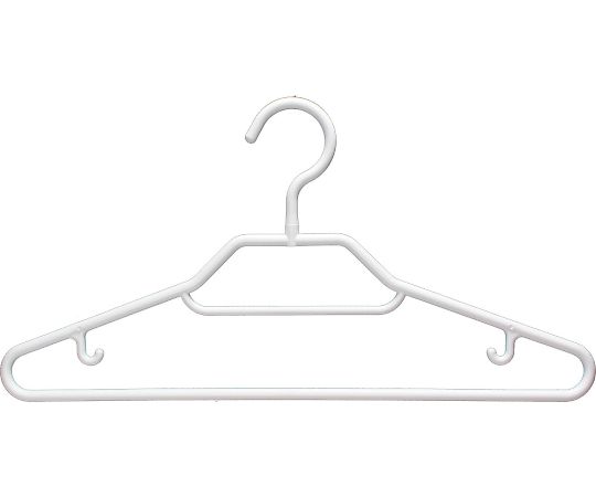 シンコハンガー 襟元シッカリシャツハンガー ホワイト 5本×24パック入  1箱（ご注文単位1箱）【直送品】