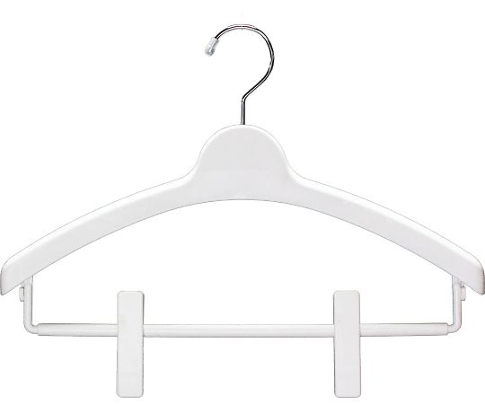 シンコハンガー 薄型ジャケットハンガー クリップタイプ ホワイト 30本入  1箱（ご注文単位1箱）【直送品】