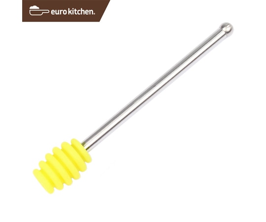 ユーロキッチン シリコンヘッドハニーサーバー 黄 蜂蜜マドラー  1個（ご注文単位1個）【直送品】