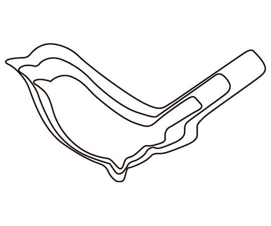 アズワン 厚口野菜抜 3PC うぐいす  1個（ご注文単位1個）【直送品】