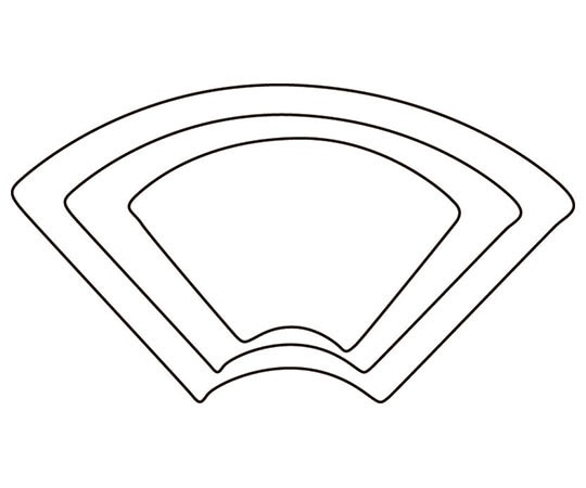 アズワン 厚口野菜抜 3PC 末広  1個（ご注文単位1個）【直送品】