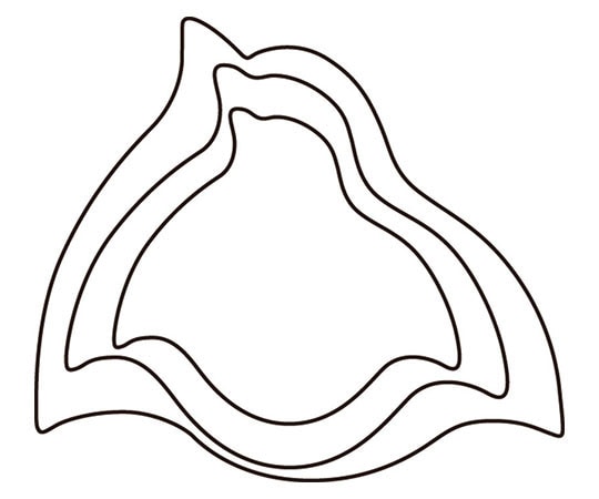 アズワン 野菜抜 3PC 千鳥  1個（ご注文単位1個）【直送品】