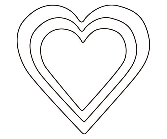 アズワン 野菜抜 3PC ハート  1個（ご注文単位1個）【直送品】