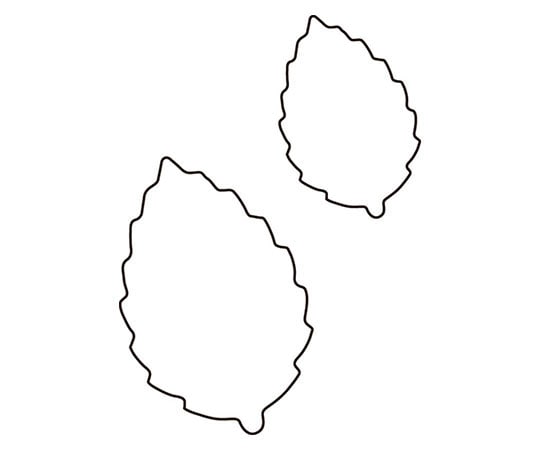 アズワン 生抜 2PC 木の葉  1個（ご注文単位1個）【直送品】