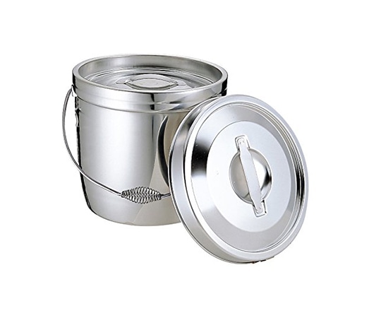 エムテートリマツ 18-8二重汁食缶(クリップ無) ツル取手 6L  1個（ご注文単位1個）【直送品】