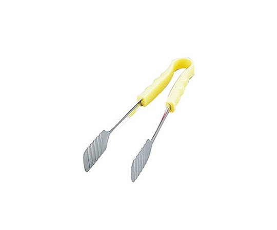 エムテートリマツ 抗菌Pc柄ケーキトング イエロー 3-Y 1個（ご注文単位1個）【直送品】