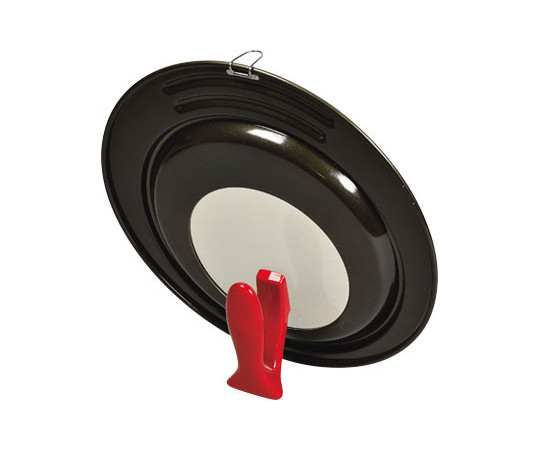 パール金属 ロッソ・ブラック シリコーン加工窓付スタンドパンカバー 26~30cm用 HB-2638 1枚（ご注文単位1枚）【直送品】