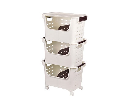 パール金属 やさいストッカー3個組キャスター・フタ付 HB-636 1箱（ご注文単位1箱）【直送品】