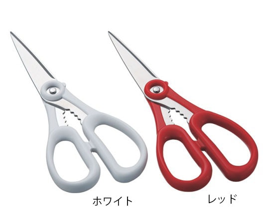 アズワン キッチンハサミNC-200 レッド  1個（ご注文単位1個）【直送品】