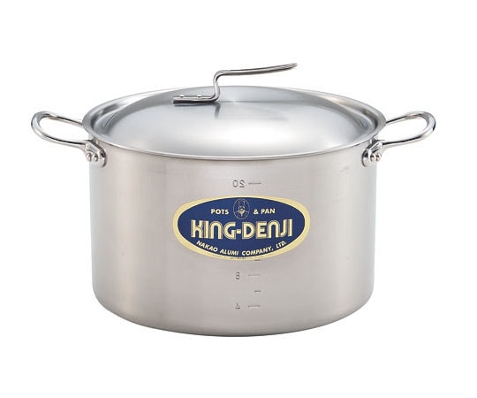 中尾アルミ製作所 ニューキングデンジ 半寸胴鍋 33cm(17.5L)  1個（ご注文単位1個）【直送品】