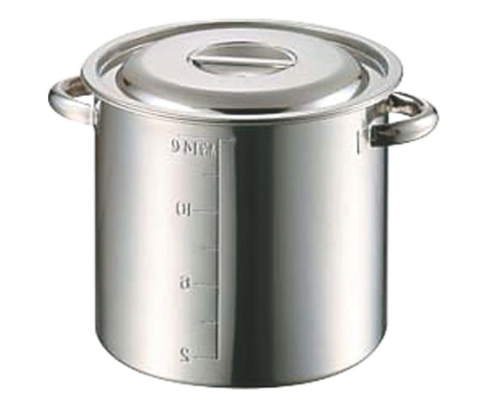 赤川器物製作所 AG モリブデン目盛付寸胴鍋 27cm(15.0L)  1個（ご注文単位1個）【直送品】