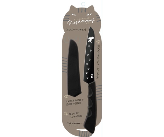 貝印 ねこのフルーツナイフ 000DH2722 1個（ご注文単位1個）【直送品】