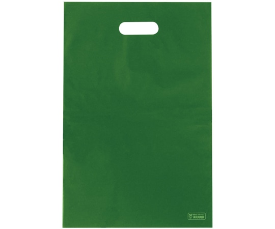 エスパック ポリ袋ハード M ディープグリーン 100枚入  1袋（ご注文単位1袋）【直送品】