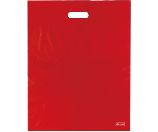 エスパック ポリ袋ハード L レッド 50枚入  1袋（ご注文単位1袋）【直送品】