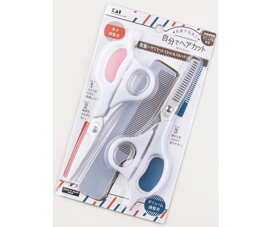 貝印 セルフ用散髪セット 1セット（3個入） 000KQ3204 1セット（ご注文単位1セット）【直送品】