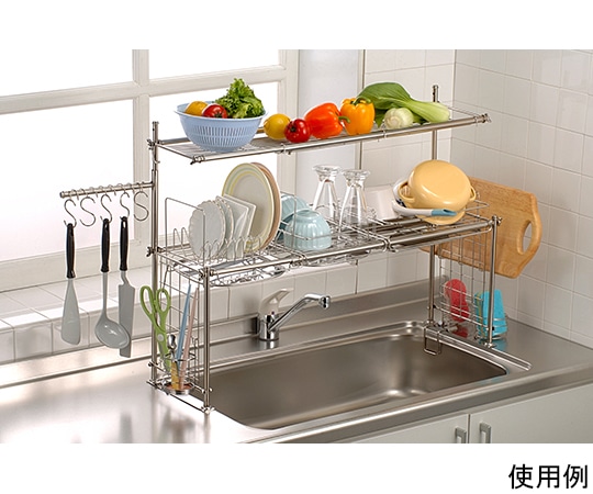 杉山金属 キチンとキッチン収納3段切替式 KS-2716 1個（ご注文単位1個）【直送品】