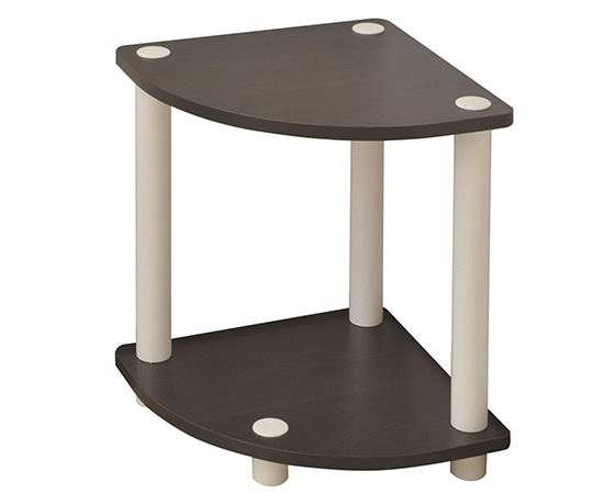 山善(YAMAZEN) トイレコーナーラック ダークブラウン DSR-2CL 1台(ご注文単位1台)【直送品】