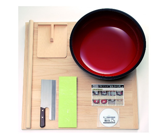 豊稔企販 普及型麺打ちセット(大)(そば・うどんDVD付) A-1260 1セット（ご注文単位1セット）【直送品】