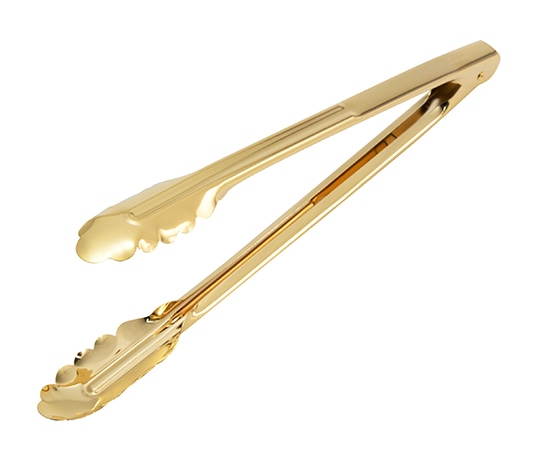 丸山ステンレス 万能トング ゴールド 中 11922012 1個（ご注文単位1個）【直送品】