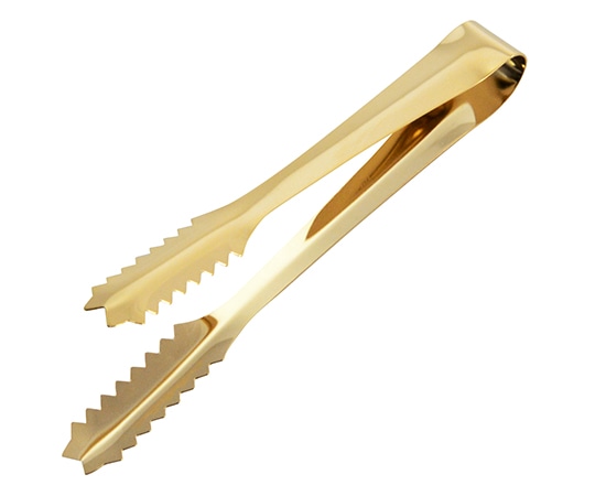 丸山ステンレス ワニ口トング ゴールド 太型 10930941 1個（ご注文単位1個）【直送品】