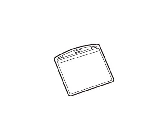 スマートバリュー 名札用替ケース パス名刺型横 100枚 B073J-10 1箱(ご注文単位1箱)【直送品】