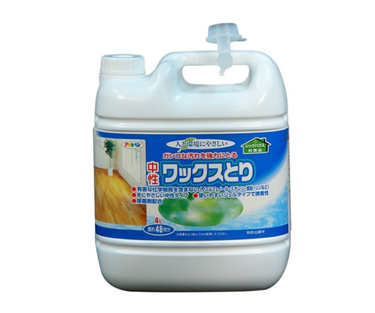 アサヒペン 環境にやさしい中性ワックスとり 4L 1個(ご注文単位1個)【直送品】