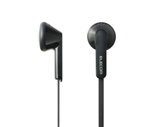 エレコム インナーヘッドホン I3510 ブラック EHP-I3510BK 1パック(ご注文単位1パック)【直送品】