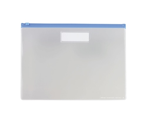 LIHITLAB クリヤーケース(ヨコ型) 藍 F-74S-25P 1箱(25枚入) F74S-25P-アイ 1箱(ご注文単位1箱)【直送品】