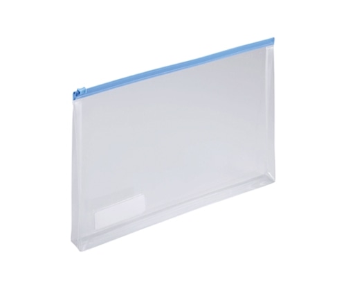 LIHITLAB クリヤーケース(マチ付) 藍 F-74SM-25P 1箱(25枚入) F74SM-25P-アイ 1箱(ご注文単位1箱)【直送品】