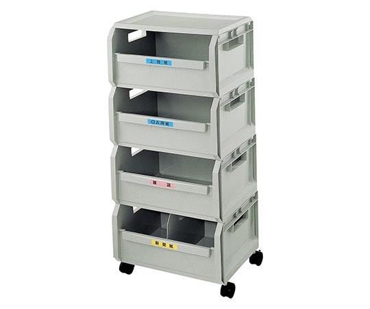 セキスイ エコボックス 4段セット(グレー) SRE4NH 1ケース(ご注文単位1ケース)【直送品】