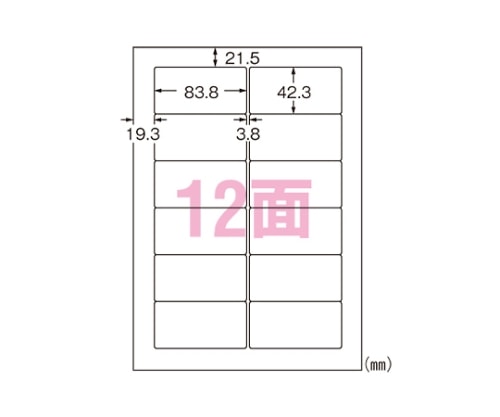 エーワン(A-ONE) フィルムラベルシール A412面 水に強いタイプ 28981 1パック(ご注文単位1パック)【直送品】