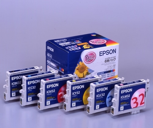エプソン エプソン純正インクカートリッジ 6色パック(各色1本) IC6CL32 1セット(ご注文単位1セット)【直送品】