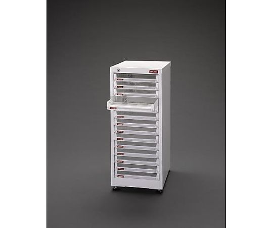 エスコ 304x400x690mm/1列14段 キャビネット/トレー型 EA957FC-31 1個(ご注文単位1個)【直送品】