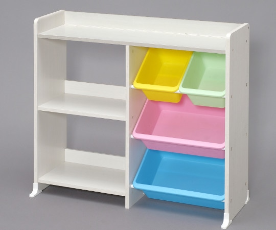 アイリスオーヤマ 本棚付トイハウスラック パステル HTHR-34 1個（ご注文単位1個）【直送品】