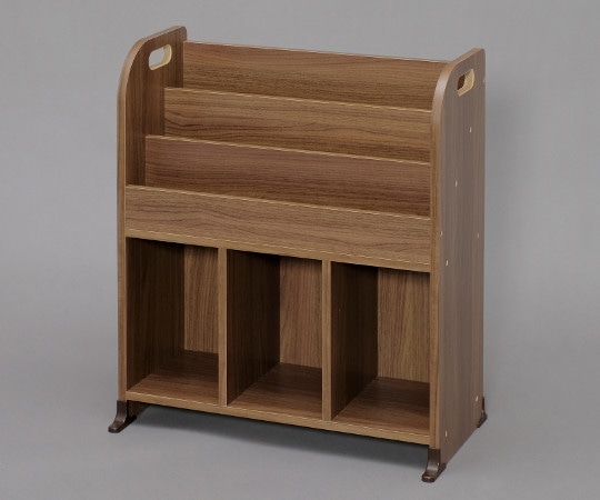 アイリスオーヤマ 絵本ラック ウォールナットブラウン ER-6030 1個（ご注文単位1個）【直送品】