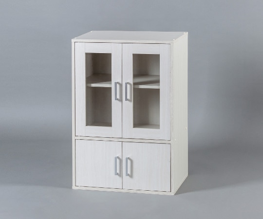 アイリスオーヤマ ガラスキャビネット オフホワイト GKN-9060 1個（ご注文単位1個）【直送品】