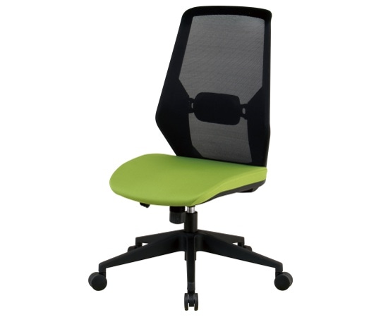 弘益 オフィスチェア メッシュ張り グリーン CK01(GN) 1個(ご注文単位1個)【直送品】