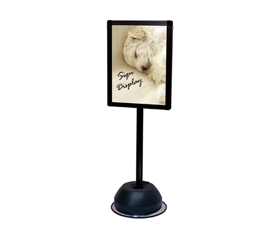 常磐精工 屋外ポールサインスタンド A3片面 ブラック BOPSS-A3K 1台(ご注文単位1台)【直送品】