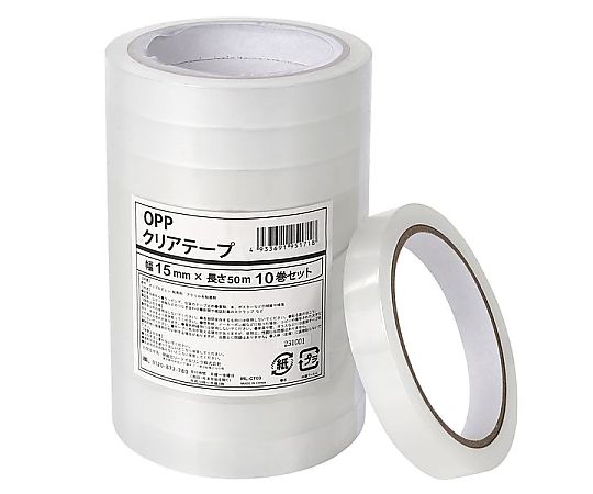 伊藤忠リーテイルリンク OPPクリアテープ 15mm×50m 1ケース(10巻×20セット入) IRL-CT03 1ケース(ご注文単位1ケース)【直送品】