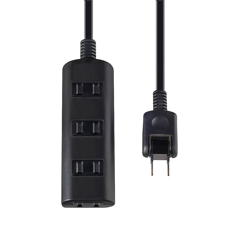 ELPA 扉付タップラン4P 2m ブラック WBT-N4020B(BK) 1個(ご注文単位1個)【直送品】