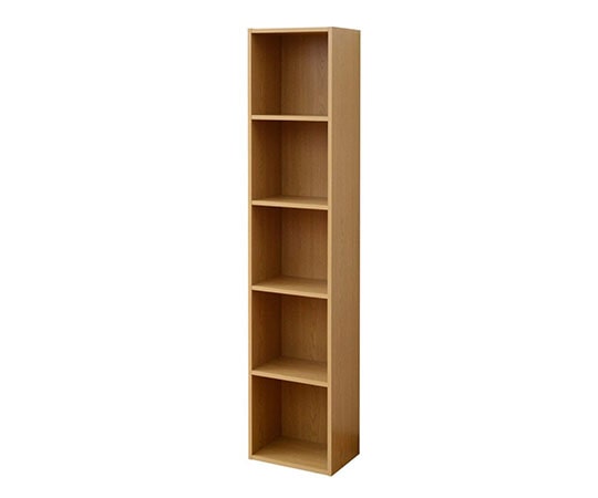 山善(YAMAZEN) A4収納 カラーボックス 5段 40×180cm CAB-1840(LBR) 1台(ご注文単位1台)【直送品】