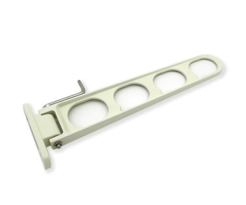 ハイロジック 横付型物干金具 全長:380mm ホワイト 96397 1個(ご注文単位1個)【直送品】