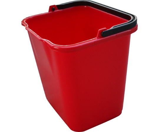 アプソン 角バケツ4L 赤 4381 1個(ご注文単位1個)【直送品】