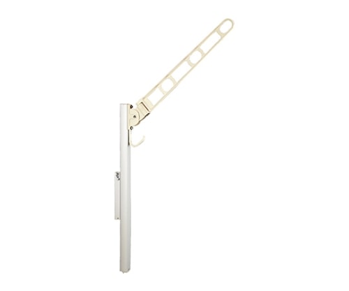 神栄ホームクリエイト 物干金物 バルコニー用 横収納ポールタイプ ホワイトクリーム SK-700YSLP-WC 1個(ご注文単位1個)【直送品】