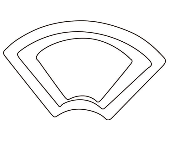 アズワン 野菜抜 3PC 末広  1個（ご注文単位1個）【直送品】